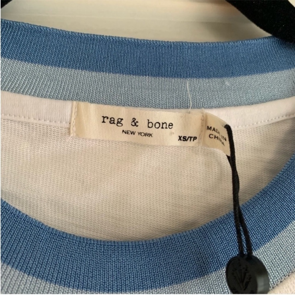 NWT Rag & bone Jolie T-shirt mini dress in bright white - Picture 10 of 14